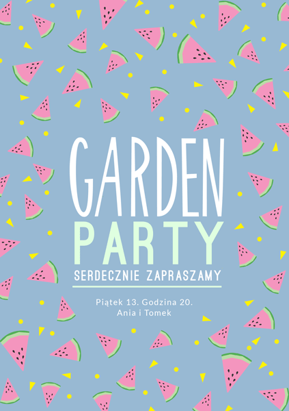 Zaproszenie na Grill & Garden Party GARDEN PARTY