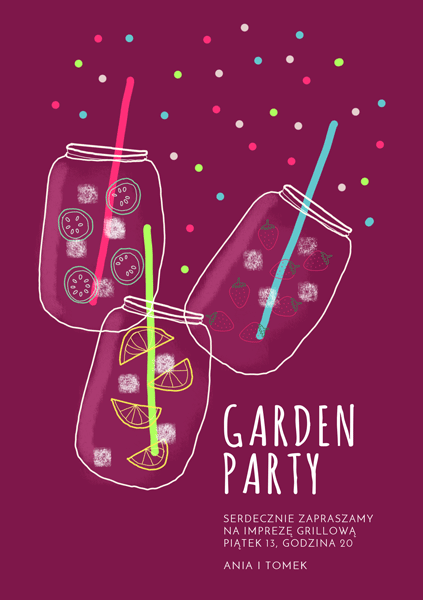 Zaproszenie na Grill & Garden Party SŁOMKI LOVE