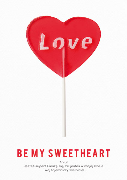 Kartka na Walentynki MY SWEETHEART 